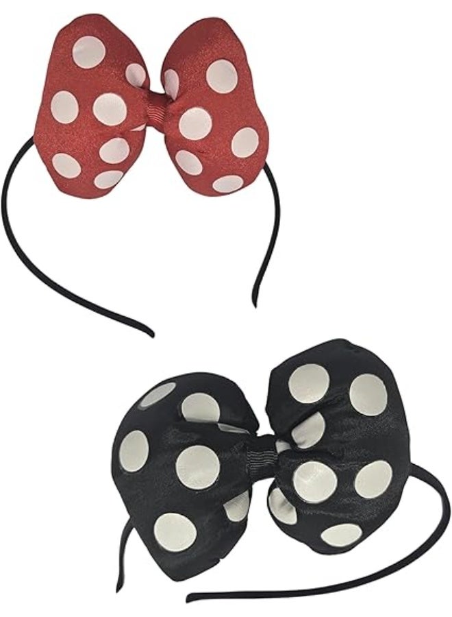 MINIIMODZ MINII MODZ Mini Bow Hairband for Girls – Soft & Stylish Hair Accessory for Kids | Infant & Toddler Hair Bands | Party Hair Clips for Girls (COMBO PACK) (BLACK, REGULAR) - Image 2